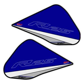 GP Kompozit Yamaha R25 2015-2018 Uyumlu Tank Pad Seti Mavi