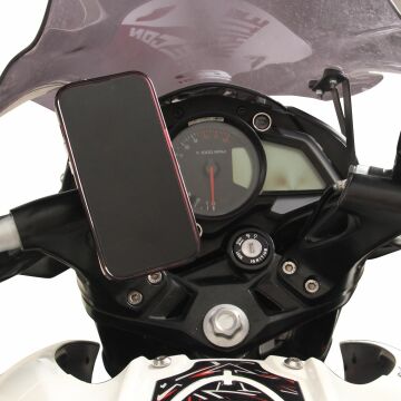 GP Kompozit Bajaj Pulsar NS 200 2011-2024 Uyumlu Telefon / Navigasyon Tutucu Gri