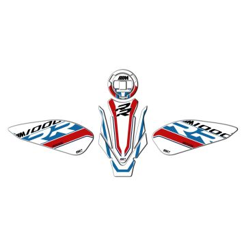 GP Kompozit BMW M 1000 RR 2021-2024 Uyumlu Tank Pad Seti Beyaz